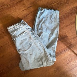 Highest rise baggy jeans
